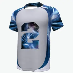 Custom Hoge Kwaliteit Ademende Nieuwste Training Rugbykleding Heren Gesublimeerde Groothandel Fiji Rugby Jersey T-Shirts