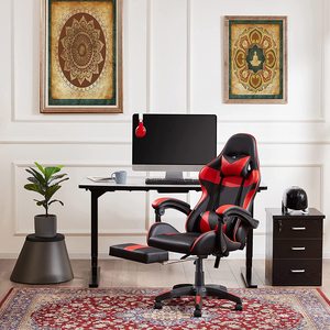 Giá Rẻ Nhất Xoay <span class=keywords><strong>Pro</strong></span> Máy Tính Silla Chơi Game Tốt Nhất Văn Phòng Racing Ngả Phiên Bản Massage E-Thể Thao Chơi Game Ghế Màu Đỏ Với Phần Còn lại Chân - Product Image 4