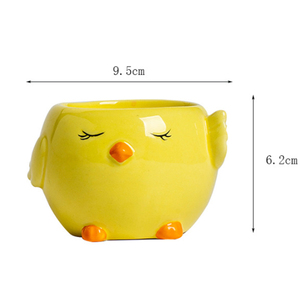 Creative Desktop Ornaments Hand-Painted Easter <b>Candle</b> Holder Cute Chick Glossy Matte Surface Ceramic <b>Candle</b> Jar in <b>Bulk</b> - Product Image 6