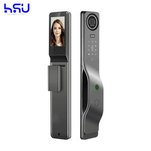 Nuevo diseño de estilo Tuya Wifi 3D Reconocimiento facial Huella digital Cerradura de puerta inteligente de gama alta para la construcción de viviendas - Product Image 1