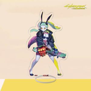 Figurine de décoration anime de 15 cm, double face, Cyberpunk Edgerunners, support en acrylique - Product Image 5