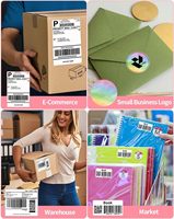 Printer Label Thermal Nirkabel Phomemo PM-241-BT Pembuat Label 4x6 untuk Logistik Gudang E-commerce Fulfillment
