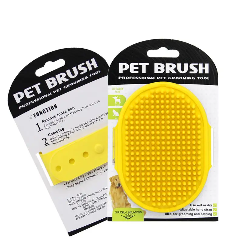 Pet chải chuốt công cụ giá rẻ cao su mèo rửa tóc bàn chải Dog Pet Bath grooming Dog massage bàn chải