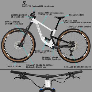 <span class=keywords><strong>Bicicleta</strong></span> de Montaña BXT 29er All Mountain con Suspensión Completa 2025 VPP, Poste de Asiento Telescópico, DEORE M6100, Se Acepta OEM/ODM, Suspensión AM - Product Image 3
