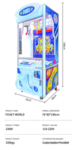 LEON Ticket World: Meccanismo a sorpresa JP integrato con jackpot, punti multipli casuale, luci lampeggianti che migliorano notevolmente il gioco - Product Image 6