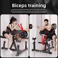 Banc de musculation pliable et réglable en métal Lingxi pour l'entraînement des biceps et des muscles des bras