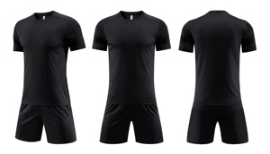 Maillots de football 100% polyester pour hommes adultes personnalisés Kit d'été respirant à séchage rapide sweat-shirt short avec équipe - Product Image 2