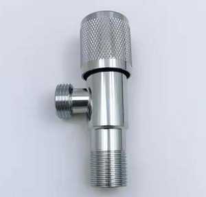 Robinet d'angle multifonctionnel en acier inoxydable chromé, design classique et unique, pour eau froide et chaude, accessoire de toilette, économiseur d'eau - Product Image 6