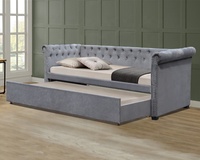 Muebles para el hogar, diseño moderno, sofá cama de 3 plazas, tejido de terciopelo, cama de día de estilo más grande