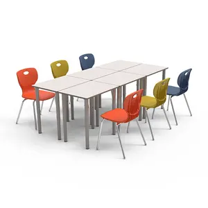高さ調節可能な共同最高のグループ学校家具教室テーブル