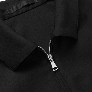 Chaqueta Bomber Azul Marino con Cierre para Hombre, Otoño, Algodón y Spandex de Alta Calidad, Cuello Alto, Bolsillos con Cremallera, Estilo Deportivo, Servicio OEM, Secado Rápido - Product Image 5