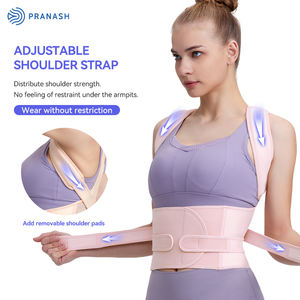 2026 Trending pembenah postur-3 warna Pink Beige Hitam punggung sabuk pendukung punggung dapat disesuaikan untuk wanita & Pria - Product Image 3