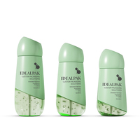 Bouteille de pulvérisateur de brume faciale cosmétique de luxe personnalisée conteneur 60 80 100ml bouteille de pompe de lotion de toner en plastique unique de voyage de crème solaire