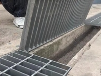 Grille en acier composite antidérapante pour l'usine alimentaire, l'atelier, le passage piétonnier, grille en acier, tôle perforée