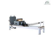 Reformer de Pilates Blanco para Corrección de Postura, para Clases de Alineación en Estudios de Danza