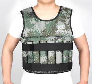 Vestes de musculation de gymnastique à domicile exercice <span class=keywords><strong>10kg</strong></span> gilet d'entraînement sac de sable noir gilet lesté réglable durable - Product Image 6