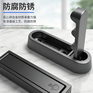 Concealed Folding Wall Hook Zinc Alloy Rust Resistant For Entryway <b>Wardrobe</b> Door Mounting - Product Image 1