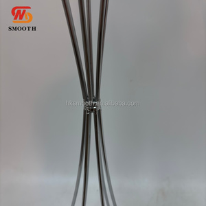 SMOOTH Decoración para el Hogar, Soporte Alto Plateado para Flores, Floreros de Hierro y Metal, Centros de Mesa para Decoración de Mesas de Boda - Product Image 3