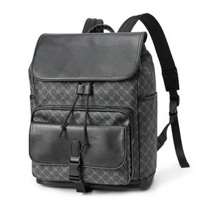 Direktverkauf ab Werk Bedruckte Taschen für Herren Echtes Leder Laptop-Tasche für Männer Leder-Rucksack für Herren Hohe Qualität - Product Image 3