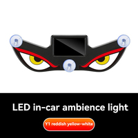Nouvelle lampe d'ambiance solaire LED œil de démon, très populaire, pour voiture et camion, avec fonction d'avertissement et recharge solaire