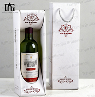 Caja de Regalo Plegable Personalizada de Cartón Negro Magnético con Forro de Esponja para Botellas de Whisky, Licor y Vino