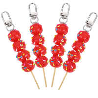 UV- en offsetdruk voor cadeaus, op maat gemaakte 3D PVC rubberen siliconen snoep- en voedselhangers, sleutelhangers met karabijnhaak