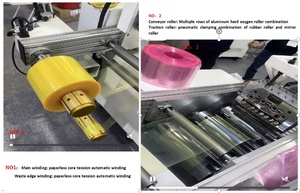Extrusora de Película de Bobinado de un Solo Tornillo Totalmente Automática de Alta Velocidad de 100 Metros del Fabricante, HDPE LDPE ABS CPVC PE PET EPS EPE - Product Image 2