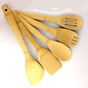 Ustensiles de cuisine en bambou, le meilleur cadeau! Ustensile de cuisine, kit accessoires - Product Image 4
