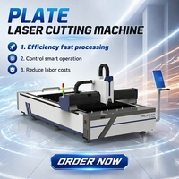 Machine de découpe laser à fibre automatique haute puissance 1500W-12000W Hiwin 3 axes CNC AI haute productivité pour l'aviation et la construction navale