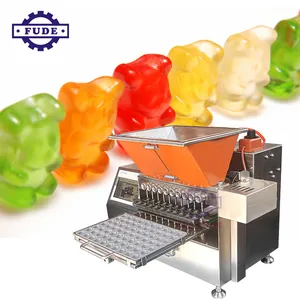 As customers' need High Productivity soft candy depositor gummy candy equipment 3d gummy candy machine