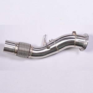 Downpipe 3,5 pouces pour BMW G20 320i 325i 330i B48 2.0T (2017-2023) en acier inoxydable T304, finition brillante, pour échappement sport - Product Image 1