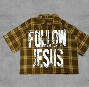 Camisa Corta de Verano para Hombre, Estilo Vintage, Corte Holgado, Material de Algodón, Diseño con Botones, Estampado Serigrafiado, Manga Corta - Product Image 2