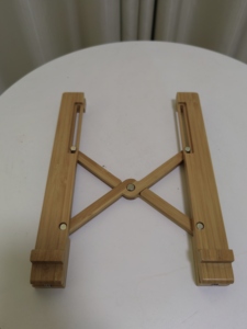 Có thể điều chỉnh tre gỗ máy tính xách tay đứng dọc gấp PC máy tính bàn PC chủ cho MacBook Stylish Art văn phòng máy tính để bàn phụ kiện - Product Image 3