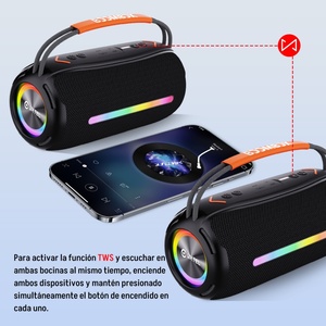 Altavoz BOOMS 360 de Alta Calidad, Altavoz Portátil para Exteriores Resistente al Agua, Subwoofer, Nuevo Mini Altavoz Inalámbrico para Fiestas con Soporte para Música - Product Image 6