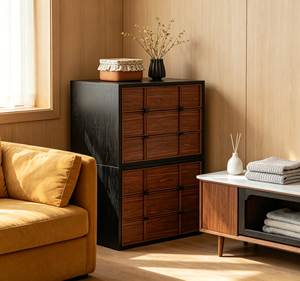 Mueble de Almacenamiento Moderno de Madera con Puertas de Tablero para Sala de Estar - Product Image 6