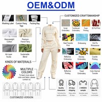 Ensemble deux pièces pour femme en molleton bouclette brodé avec logo personnalisé, sweat-shirt court à demi-zip et pantalon de jogging, vêtements pour femme OEM