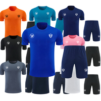Camiseta de Fútbol Personalizada al por Mayor, Uniforme de Equipo 100% Poliéster Transpirable de Secado Rápido, Manga Corta para Hombre Adulto, Local y Visitante