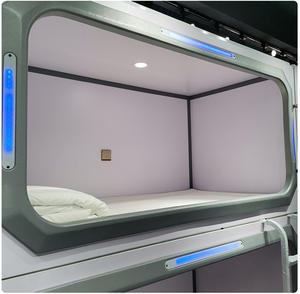 Cama Cápsula de alta gama ABS japonés personalizable moderno de lujo China cápsula Hotel ecológico minimalista muebles de Hotel 3 años - Product Image 4