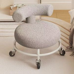 Petit ménage universel tissu <span class=keywords><strong>chaise</strong></span> d'apprentissage roue de poulie paresseuse pour beauté couture patinage à roulettes petit tabouret fonction de stockage - Product Image 6