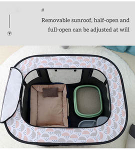 <span class=keywords><strong>กรง</strong></span>ใส่สัตว์เลี้ยงแบบพับได้ผ้าอ๊อกซ์ฟอร์ดสไตล์ใหม่ - Product Image 4