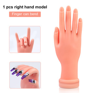 Wholesale <b>Nail</b> Salon Display <b>Practice</b> <b>Nail</b> <b>Hand</b> Model Rubber Mannequin <b>Hand</b> <b>Practice</b> Foot for <b>Nail</b> Art Beginner - Product Image 2