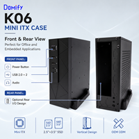 Boîtier Mini ITX Vertical K06 Slim pour PC de Bureau SFF, Supporte les Disques Durs 2,5'' et 3,5'', OEM ODM, Système Intégré Industriel et de Bureau