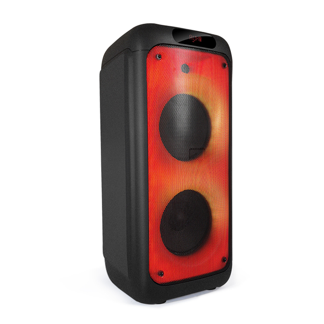 Hot Selling Private Party Speaker Dual 8 Inch Wireless Bluetooth Rechargeable Portable PA Speaker With LED Light Speaker