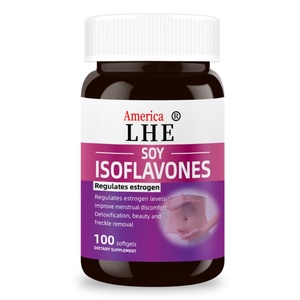 Suplemento de Isoflavonas de Soya Personalizado, Regula los Niveles de Estrógeno, Mejora las Molestias Menstruales, Cápsulas Blandas de Isoflavonas de Soya - Product Image 1