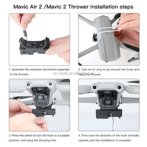 Système de largage en gros JHDDJI pour drones Mavic 2 Pro Zoom, AIR 2, Mini 2 – Largueur d'appâts de pêche, de bagues de mariage, de cadeaux et de matériel de sauvetage - Product Image 2