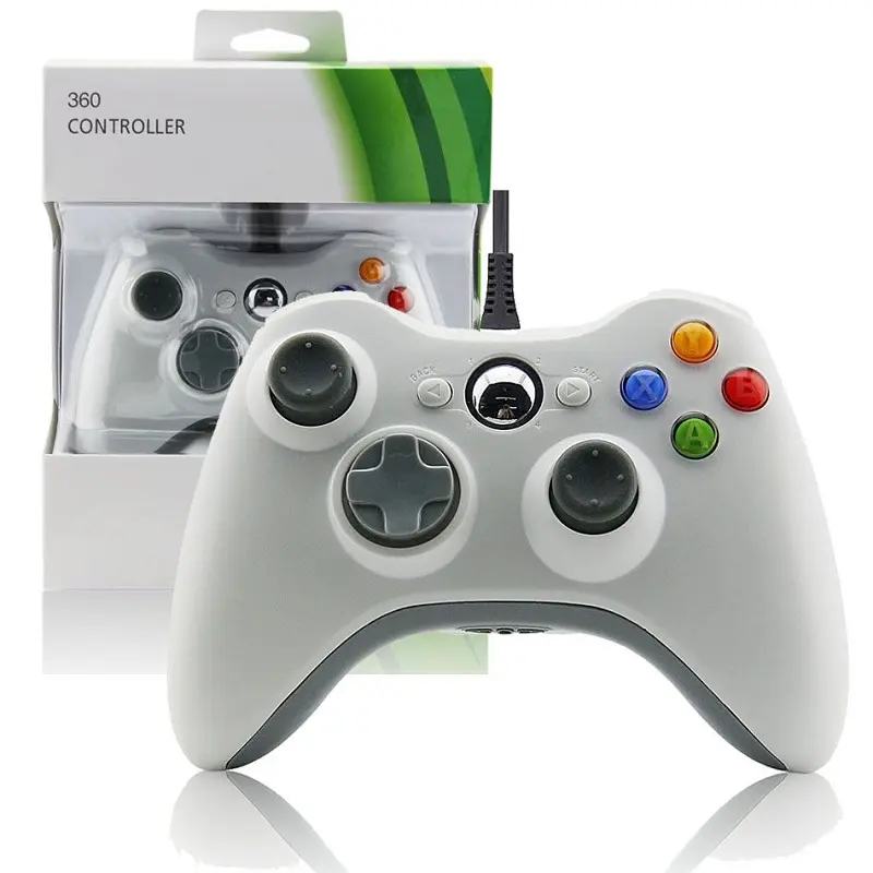 Gamepad Joystick cablato Controller per Xbox 360 con Jack per auricolari in plastica