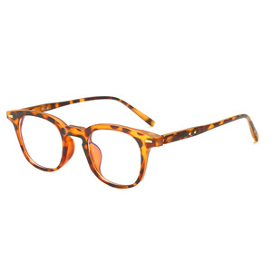 Nuevas gafas ópticas antiluz azul Retro Art Nine Small Square Wood Design TR90 La cara de los hombres y las mujeres se puede equipar miopía - Product Image 3
