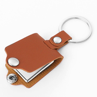 Llavero de Cuero PU Negro con Marco de Doble Cara para Sublimación de Fotos Personalizadas, Anillo para Llaves, Colgante para Bolsa, Recuerdo, Regalo