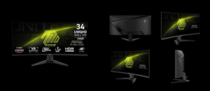 Monitor MAG 346CQ con Baja Luz Azul, Sin Parpadeo, Marco Delgado de Tres Lados, Soporte Ergonómico - Product Image 6