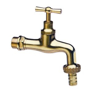 Conector de Agua para Jardín de Latón Pulido de 3/4 Pulgadas DN20 - Product Image 1